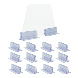 Adhesivo Plexiglás Sneeze Guard Holder Supergrip Sign Holder con soporte de paneles acrílicos - Product Image 4