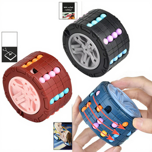Juguete Sensorial Antiestrés 2024 al por Mayor para Adolescentes y Adultos, Unisex, Cubo Giratorio de Plástico con Ruedas de Puzle para Desarrollo Intelectual - Product Image 3