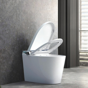 Toilettes intelligentes au design innovant, armoire intelligente, miroir, vanne <span class=keywords><strong>de</strong></span> chasse, éléments chauffants, debout au sol-produit exclusif - Product Image 2