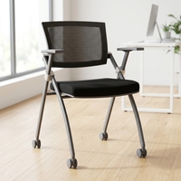 Nouvelle conception de tablette d'écriture en plastique TPEE souple, chaise de bureau, chaise de conférence, design ergonomique pour chaise de réunion de bureau