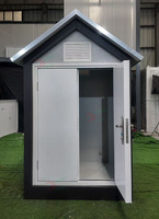 Cabane préfabriquée portable de petite taille en acier pour l'extérieur, rangement d'outils de jardin, abri pour animaux de compagnie, abri d'urgence pour parc extérieur