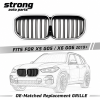 Calandre avant LED lumineuse « Aura Connectée » pour BMW X3 X4 G01 G02, calandre de type « Kidney » connectée, ABS noir brillant