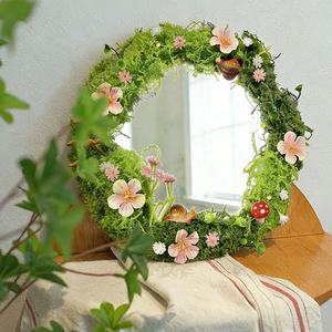 Crea il Tuo Logo Personalizzato, Specchio Cosmetico Irregolare, Decorazione Moderna, Specchio da Parete a Forma di Fiore con Effetto Muschio per Trucco Femminile - Product Image 5