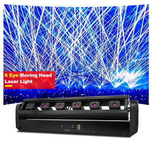 Lumière <span class=keywords><strong>laser</strong></span> à tête mobile à 6 yeux haute puissance SHTX, contrôle DMX, adaptée aux KTV, DJ, discothèque, lumière <span class=keywords><strong>laser</strong></span> à bande RGB pleine couleur - Product Image 5
