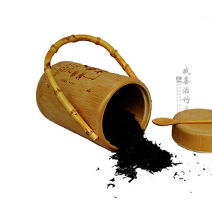 Bamboo Wine Jar With Bamboo Handle Engraved For Tea And Alcohol Storage Chongqing Origin ZT 03 - Product Image 5
