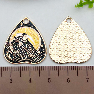 Pendentif Cœur Multicolore en Alliage de Zinc, Breloque Carte de <span class=keywords><strong>Tarot</strong></span> Soleil pour Fabrication de Bijoux DIY (Colliers, Bracelets, Boucles d'Oreilles, Porte-clés) - Product Image 6