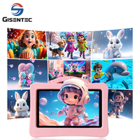 Tablet Educativa para Niños, con Control Parental, Anti-Caídas, Tipo C, 7 Pulgadas, 4GB+64GB, WiFi, Android 15, para Juegos y Estudio, Resistente a Golpes