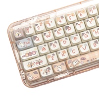 MAO Sushi Cat PBT Dye-Sublimation Ensemble Complet 7u Split Profile Space Boxed Cherry Profile Keycap Height Gaming Mechanical Keyboard