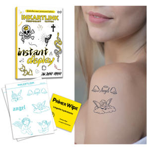 Tatuaggio Temporaneo Senza Acqua Classico Cupido & Angelo, Design Cherubico, Durata 7 Giorni, Semi-Permanente, Vendita all'Ingrosso - Product Image 1