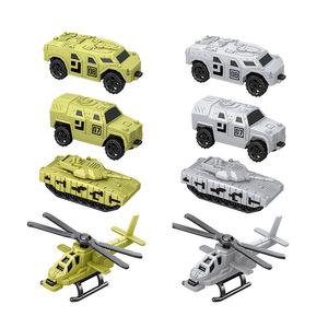 Vente en gros de figurines militaires en plastique, jouets miniatures, soldats avec char, camion, véhicule, ensemble de modèles de jeu de guerre - Product Image 2
