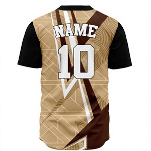 Vente en gros de maillots à col en V brodés et imprimés avec des lettres personnalisées, uniformes de baseball et softball cousus, ensembles comprenant plus - Product Image 2