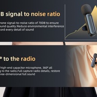Microphones Lavalier sans Fil Stéréo Dynamiques Portables MP39 pour Enregistrement Audio et Vidéo TikTok