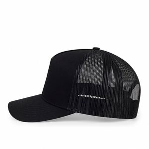 Vente en gros d'usine Casquette de baseball pour camionneur Logo personnalisé 5 panneaux Casquette de camionneur en maille à bord incurvé pour homme - Product Image 3