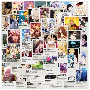 Promotion 50 pièces en gros japon dessin animé Anime autocollant pour la maison planche à roulettes bagages ordinateur portable décoratif vinyle impression personnalisée - Product Image 5
