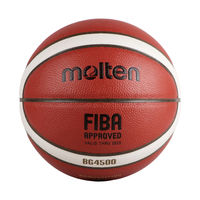 Pelota de baloncesto de cuero sintético oficial, talla 7, moldeada, BG4500, para interior y exterior, gran oferta