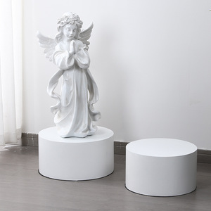 Escultura de Ángel de Artes Místicas, Blanca, 18 Pulgadas, en Pose de Oración, Decoración para el Hogar, Decoración para Sala de Estar - Product Image 2