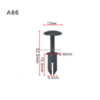 A86 Clips de fixation de carrosserie automobile Clips de voiture Clip de fixation de pare-chocs