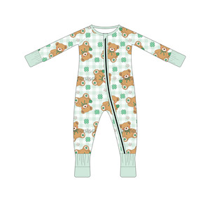 <span class=keywords><strong>Pijama</strong></span> de Bambú de Manga Larga para Recién Nacido, Disponible para Compra, con Estampado de Pingüino y Estrella de Nieve, Cierre YKK, Suave, para Invierno - Product Image 4