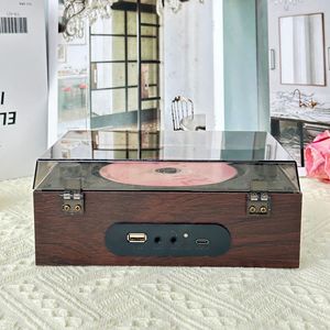 Lecteur CD portable rétro, enregistreur cassette, radio stéréo BT, système musical USB MP3 pour la maison, l'extérieur, l'enseignement, cadeau - Product Image 2