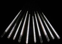 TOFO 12V IP65 Guirlande Lumineuse LED Extérieure Effet Pluie de Météores 72 LED Angle de Vision 360° Lot de 10 80CM Colorée pour Fêtes en Extérieur