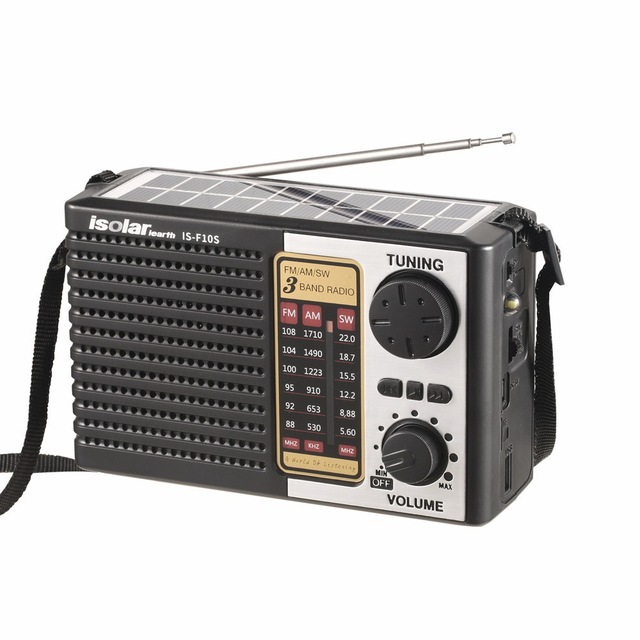 Solar for Full Band Multifunctional Outdoor Emergency Radio with Plug-in Speaker and 90 Days Warranty (In Stock)