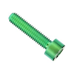 Tornillo de Cabeza Hexagonal de <span class=keywords><strong>Titanio</strong></span> Ti M5 X 10 12 16 18 20 25 30 35 40 45 50 55 60mm para Bicicleta, Verde M5x25mm - Product Image 3