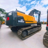 Excavator Crawler Hyundai HX340HD 34 Ton Bekas, Cat Asli, Alat Berat Konstruksi Besar, Dijual