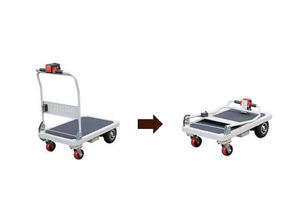 सामग्री हैंडलिंग फ्लैट प्लेट वाहक टेबल मोटर चालित मंच तह हाथ गाड़ी और ट्रॉलियों - Product Image 6