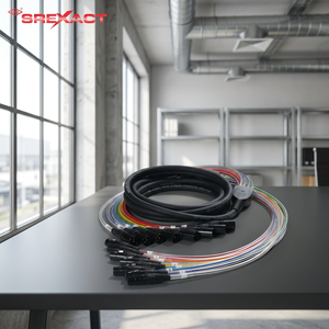 SREXACT 8-Way XLR Audio Cable Coiled Professional Grade PVC Jacket Copper Conductor Braid Shielding - Product Image 1