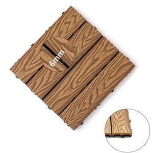 Carrelage en bois à gaufrage profond WPC, carreaux décoratifs de <span class=keywords><strong>maison</strong></span>, patio d'extérieur, plusieurs tailles, vente d'usine, <span class=keywords><strong>2022</strong></span> - Product Image 4