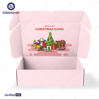 2025 Odm nuevo diseño Popular cartón corrugado regalo correo compras caja de correo personalizada con usted logotipo para embalaje de entrega