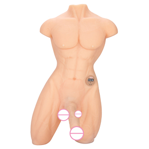 Realistischer vibrierender männlicher Halbkörper-<span class=keywords><strong>Torso</strong></span> mit großem <span class=keywords><strong>Dildo</strong></span>-Spielzeug für Erwachsene, das für maximale Zufriedenheit von Frauen und schwulen Benutzern entwickelt wurde - Product Image 3