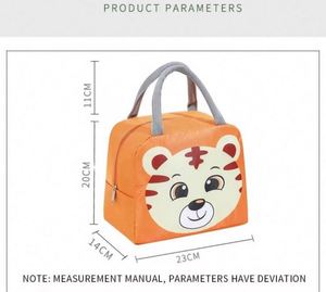 Sac à déjeuner isotherme portable pour enfants, motif animal mignon, pas cher, pour collations et boissons - Product Image 2