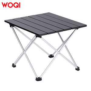 Table de camping pliable Woqi, petite, 20x8 pouces, plateau en aluminium, table de pique-nique d'extérieur avec sac de transport - Product Image 4