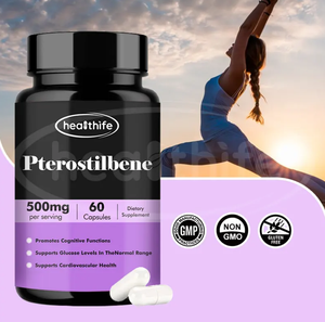 Healthife Private Label An-ti Aging Supoplement 500mg Pterostilbene Capsules - Product Image 4