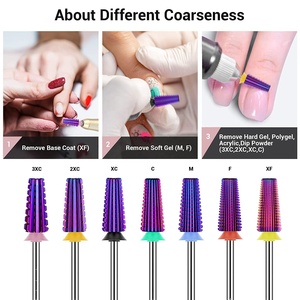 Brocas Profesionales para Uñas 5 en 1, Brocas Multifunción de Carburo de Tungsteno de 3/32'', Aptas para Manicura, Pedicura, Cutículas y Gel - Product Image 5