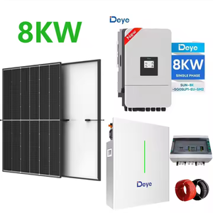 Sistema Híbrido de Almacenamiento de Energía Solar de 8kW, Paneles Solares de Doble Vidrio, Sistema Híbrido Deye de 8kW para Uso Residencial - Product Image 1