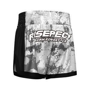 Shorts de MMA durables à motif camouflage soyeux, idéaux pour l'entraînement optimal de Muay Thai et de Kickboxing, personnalisables pour adultes, pour la boxe et la gym, OEM - Product Image 5