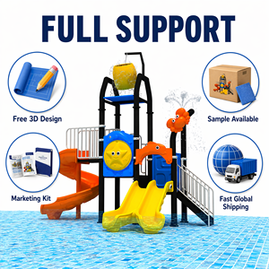 Estructura <span class=keywords><strong>de</strong></span> Juego Acuática Personalizada SageDelightRides, Cubo <span class=keywords><strong>de</strong></span> Agua y Toboganes para Niños, LLDPE, Acero Galvanizado, para Complejos Turísticos, OEM - Product Image 5