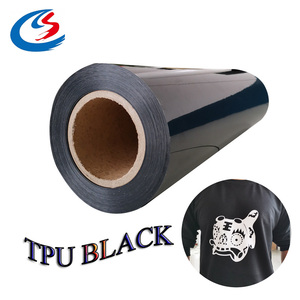 Pellicola Termoadesiva HTV in Rotoli per Stampa su Tessuti, Vinile PET TPU Nero all'Ingrosso, Alta Temperatura, per Abbigliamento Sportivo - Product Image 2