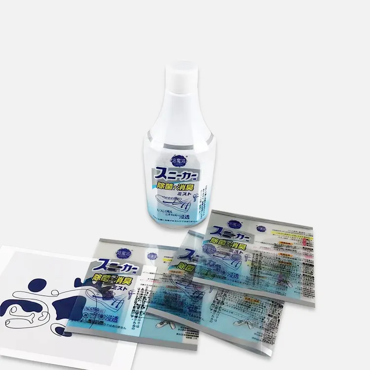 Customized Size LOGO Printing PVC Heat Shrink Sleeve Label Wrap Bottle For Water Bottle Sticker Label Shrink Label