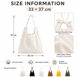 Sacs de courses écologiques personnalisés avec logo, sacs fourre-tout réutilisables en toile, sacs d'épicerie en coton naturel, vente en gros pour cadeaux promotionnels - Product Image 3