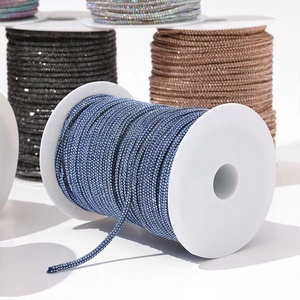 <span class=keywords><strong>Aquarelle</strong></span> ronde paillettes corde 4mm 6mm cristal décoratif chaussure dentelle bricolage cordon verre matériel avec <span class=keywords><strong>Motif</strong></span> Style pour chaussures accessoires - Product Image 5