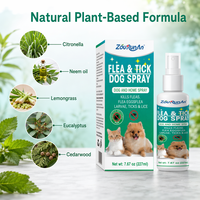 ZouRunAn Spray Antipulgas y Garrapatas para Perros de 227 ml, Etiqueta Blanca, OEM, ODM, Fórmula Personalizada, Color de Botella y Caja Personalizables, Etiqueta Multilingüe, Directo de Fábrica