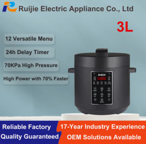Cuisinière instantanée intelligente de <span class=keywords><strong>petite</strong></span> capacité, multicuiseur électrique multifonctionnel, cuiseur à pression électrique numérique automatique intelligent 3L - Product Image 1