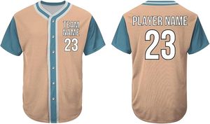 Tontons Usine Logo Personnalisé Transfert De Chaleur Imprimé Maillot De Baseball À Séchage Rapide Respirant Anti-UV 100% Polyester Unisexe Plus La Taille - Product Image 1