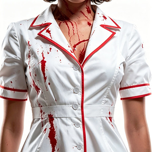<span class=keywords><strong>Disfraz</strong></span> <span class=keywords><strong>de</strong></span> Enfermera Sangrienta <span class=keywords><strong>para</strong></span> <span class=keywords><strong>Mujer</strong></span> - Vestido <span class=keywords><strong>de</strong></span> Enfermera Zombi Aterrador con Sombrero, Atuendo <span class=keywords><strong>de</strong></span> Cosplay <span class=keywords><strong>de</strong></span> Terror <span class=keywords><strong>para</strong></span> Fiesta <span class=keywords><strong>de</strong></span> Halloween y Carnaval - Product Image 4