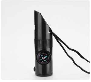 Còi cứu sinh đa năng ngoài trời HF YZ-029 7 trong 1 bằng nhựa, một âm, dùng cho đi bộ đường dài - Product Image 6