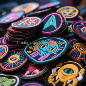 재킷 모자 가방 및 유니폼 용 패치에 프리미엄 맞춤형 멀티 컬러 자수 다리미 - Product Image 4