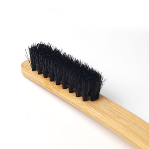 Brosse pour jantes de voiture en poils de sanglier mélangés, manche long en bambou écologique, non rayante, pour le nettoyage des moyeux et des moteurs, lavage de voiture - Product Image 4